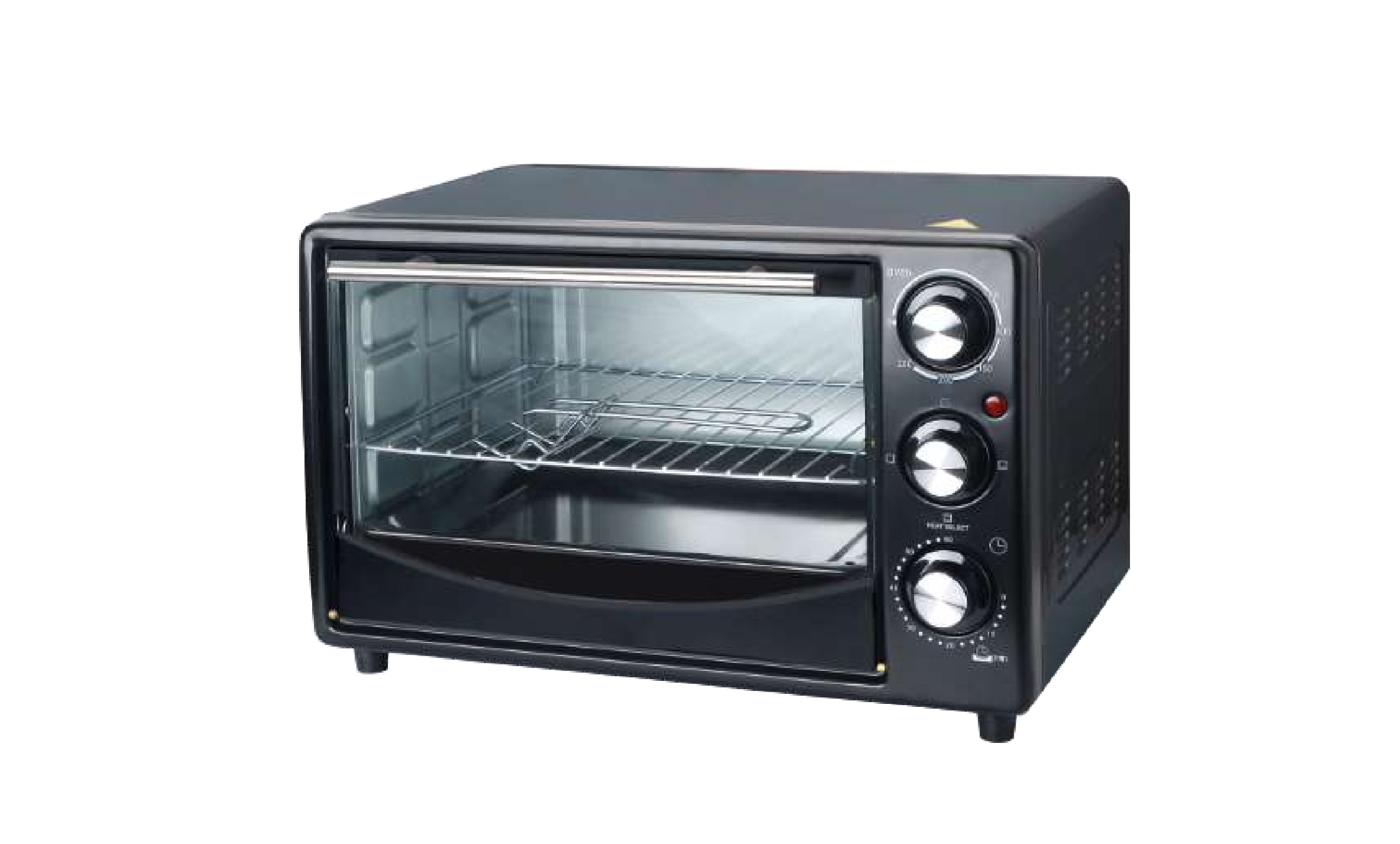 Korbax KB025 Oven-Toaster-Grill – 1400W, 6 Temperature Stages, 60 Min Timer, Glass Door